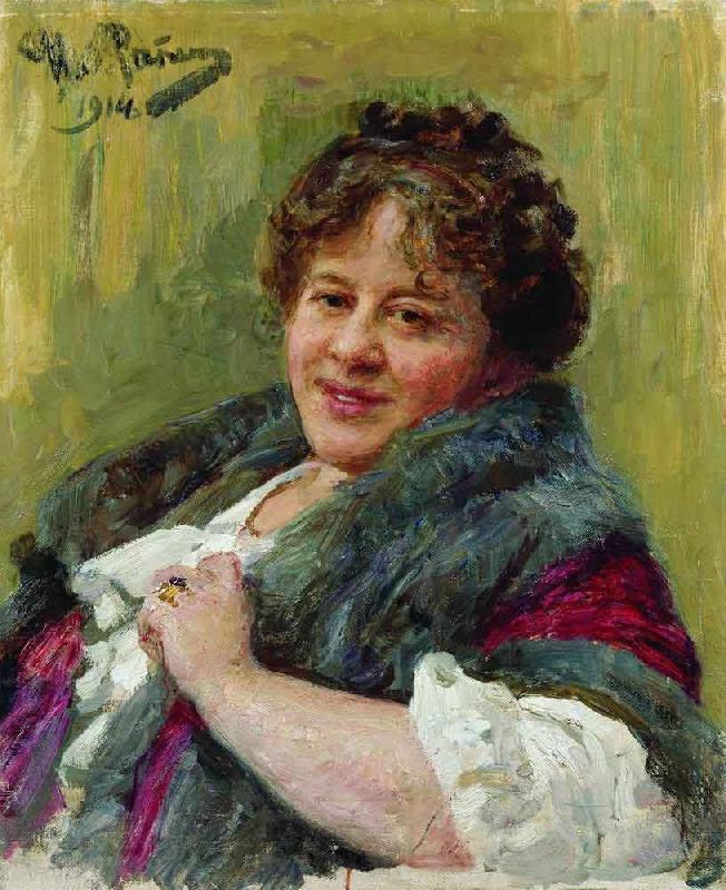 Ilya Repin Portrait of writer Germany oil painting art